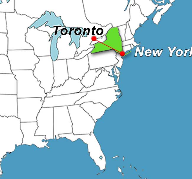 charter flights from Toronto Billy Bishop to USA